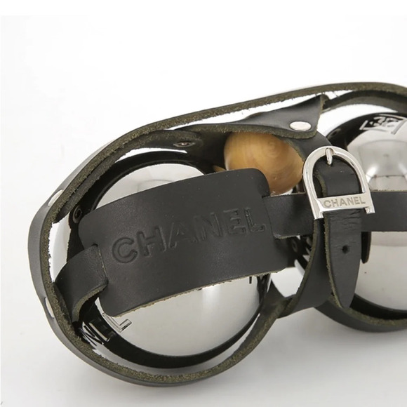 💯 Chanel pétanque set limited edition in chromed steel and black leather chic - Picture 2 of 16